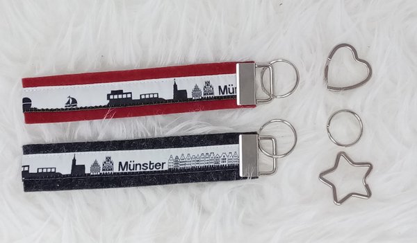 Schlüsselanhänger Stadt Münster - verschiedene Designs & Anhänger