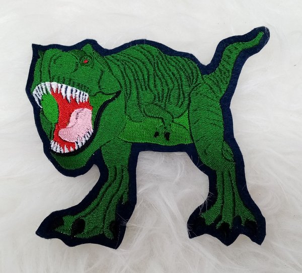 Aufnäher T-Rex - verschiedene Farben, Größen & Filze