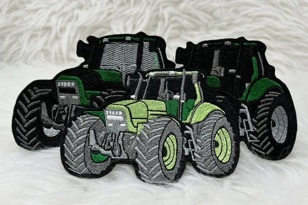 Aufnäher XXL Traktor Deutz - verschiedene Größen, Designs & Filzfarben